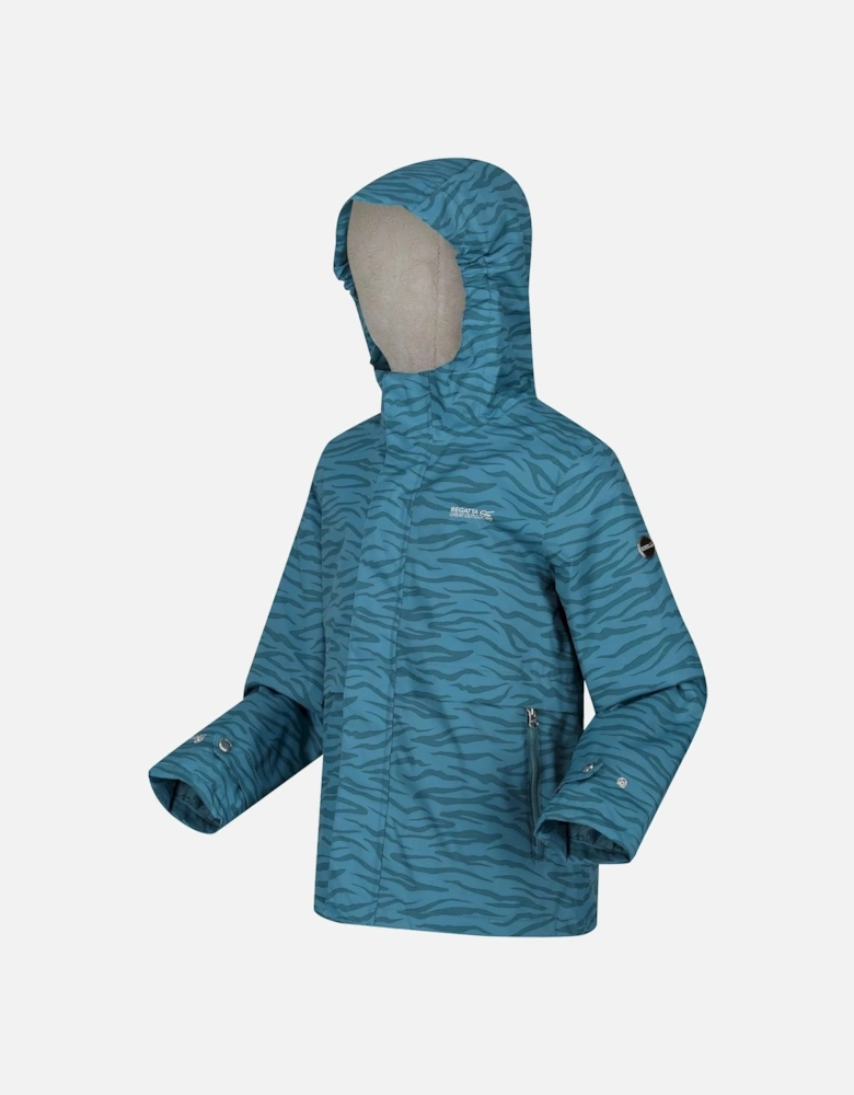 Childrens/Kids Bambee Zebra Print Waterproof Jacket