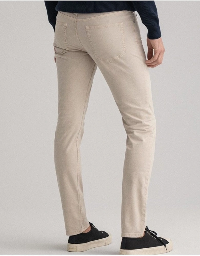 Cream Hayes Slim Fit Jeans