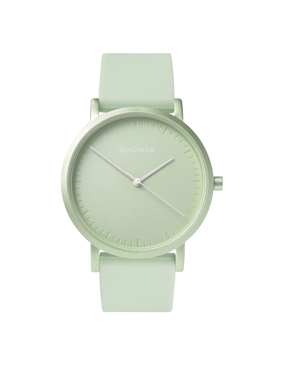 Ladies Palette Green Silicone Strap with Green Dial Watch, 3 of 2