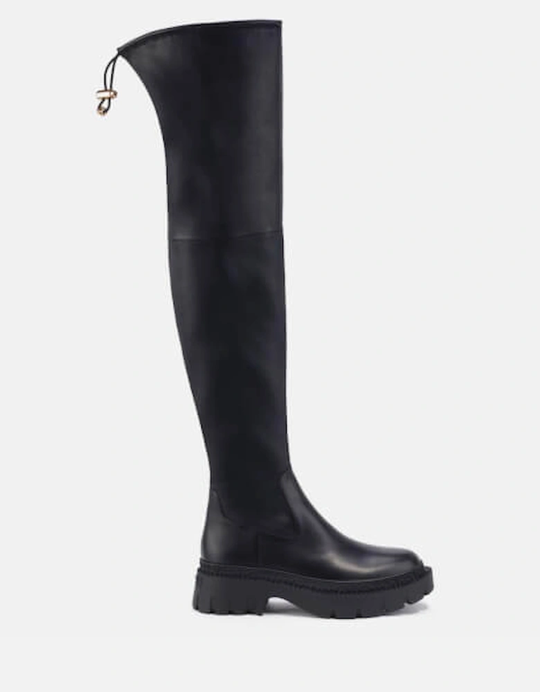 Jolie Leather Thigh-High Boots