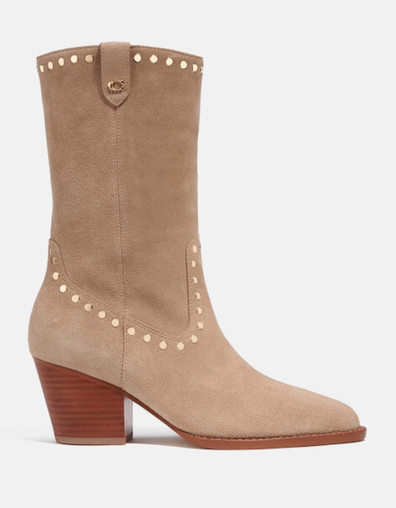 Phoebe Suede Western Boots