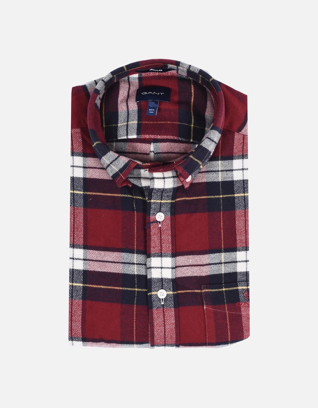 D2.reg Ut Flannel Check Shirt Plumped Red, 4 of 3