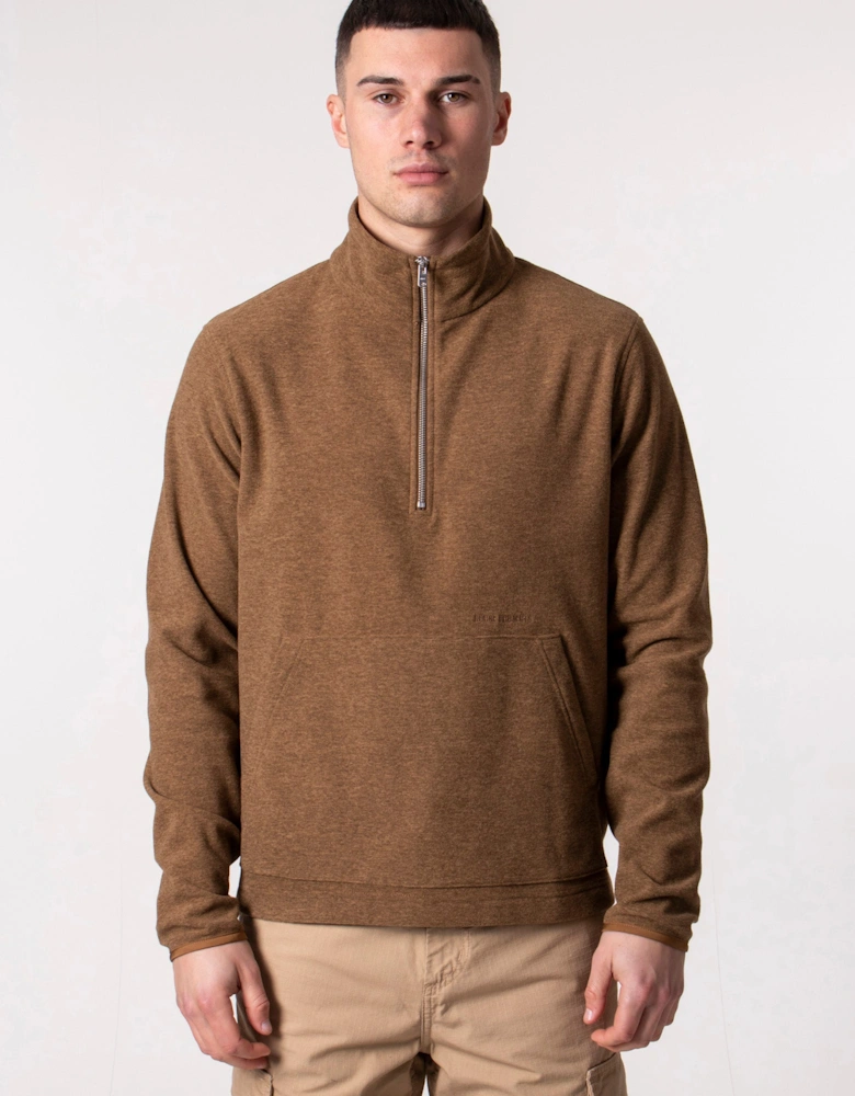 Relaxed Fit Frederik Fleece Half Zip Sweatshirt