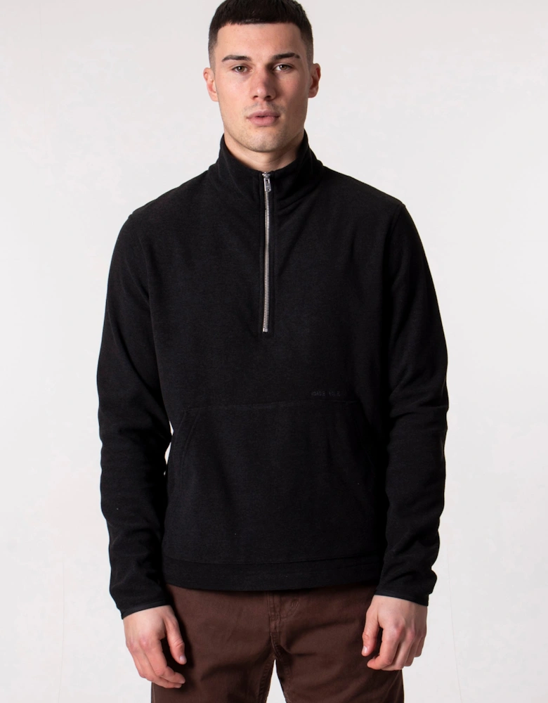 Relaxed Fit Frederik Fleece Half Zip Sweatshirt