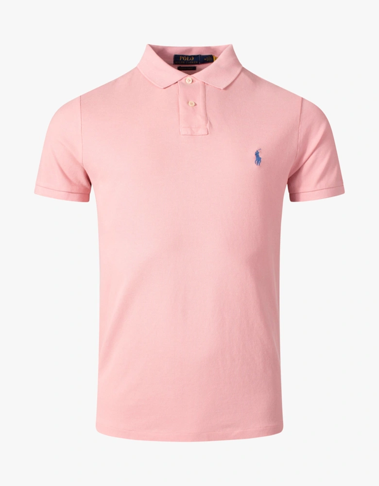 Custom Slim Fit Mesh Polo Shirt