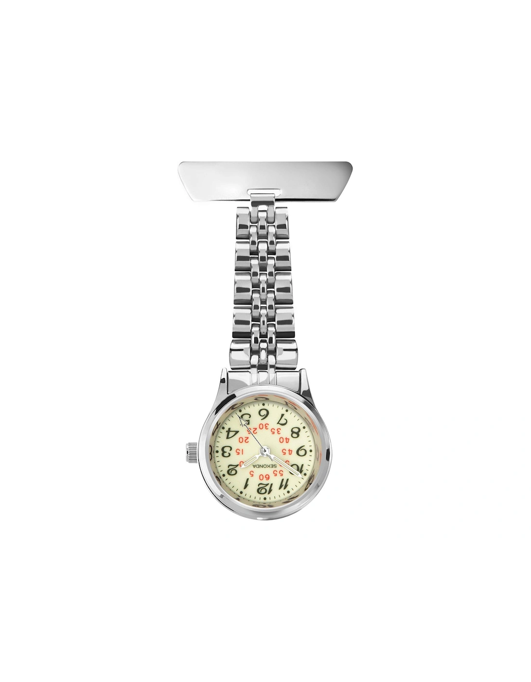 Ladies Silver Stainless Steel Fob with Silver Dial Watch, 3 of 2