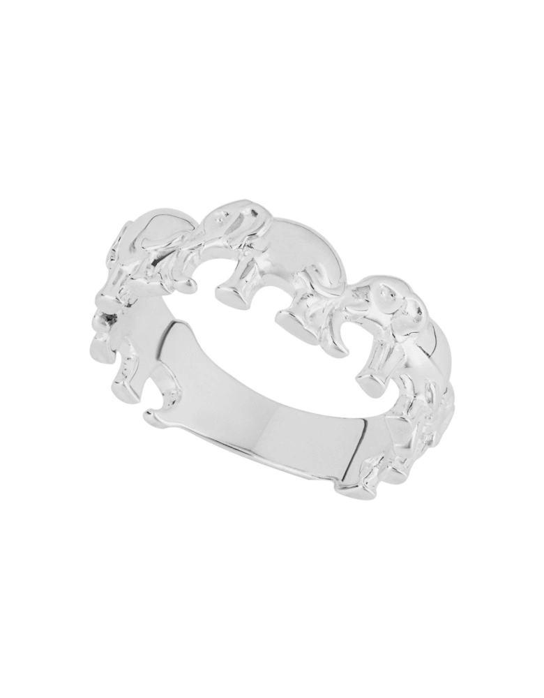 Sterling Silver Elephant band Ring