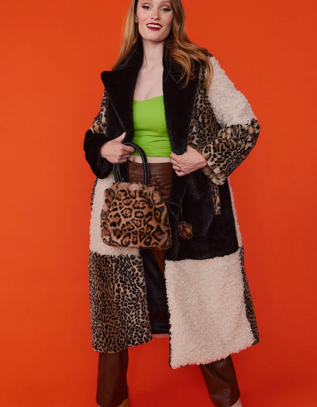 Faux Fur Long Coat