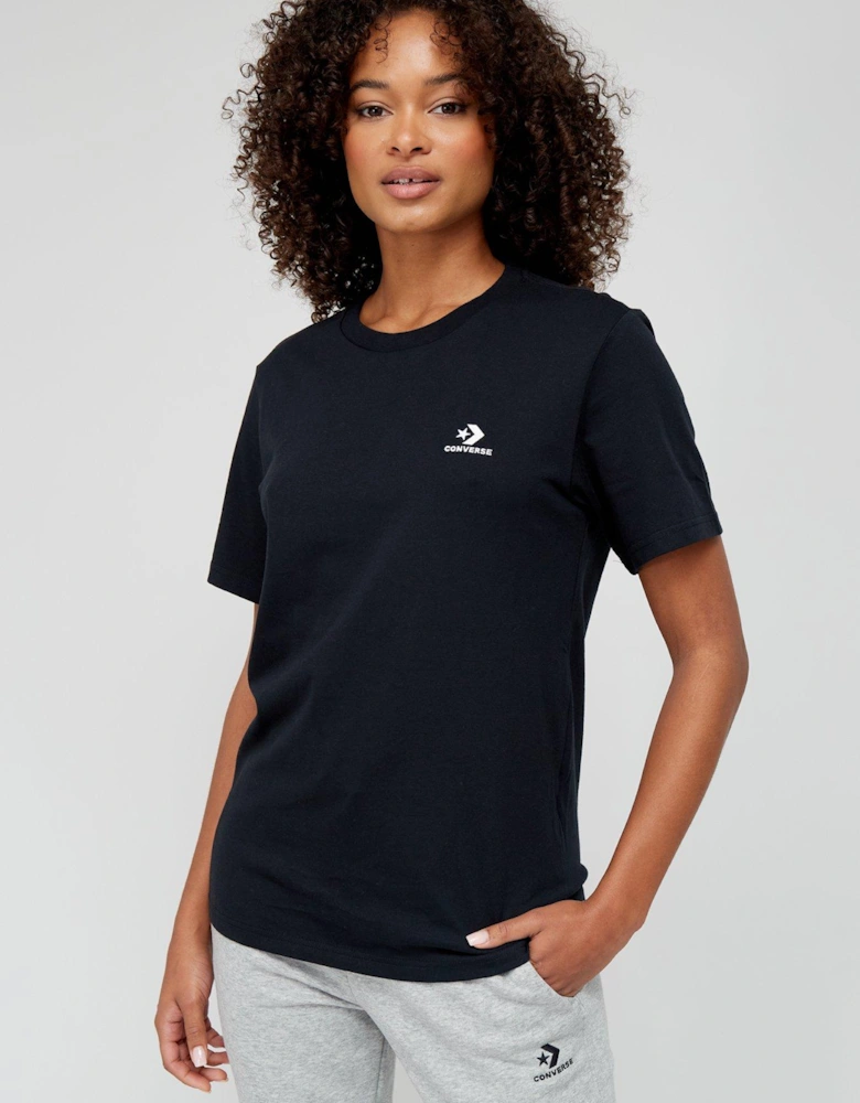 Gender Free Star Chevron T-Shirt - Black