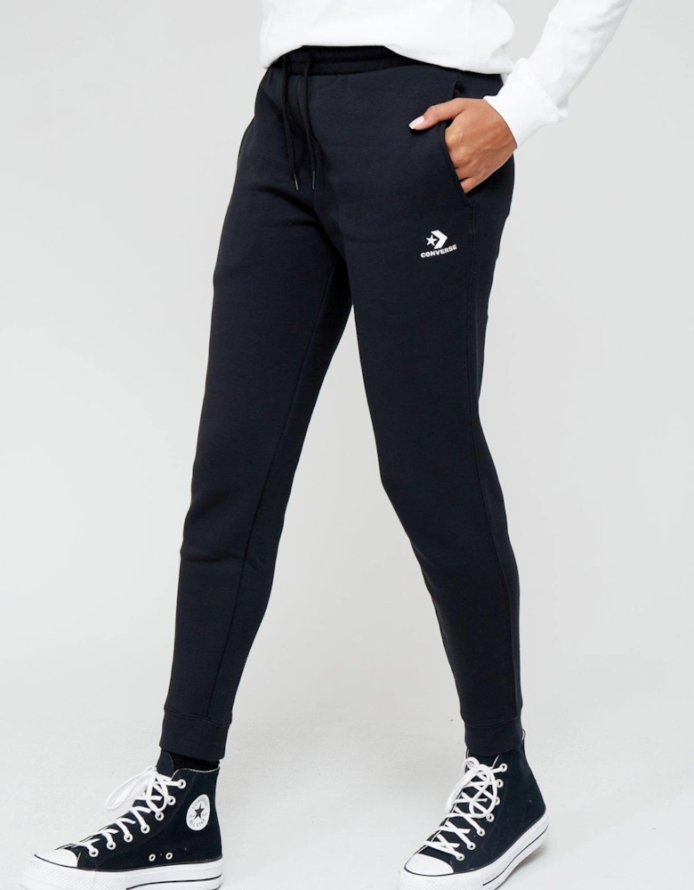 Womens Star Chevron Joggers - Black