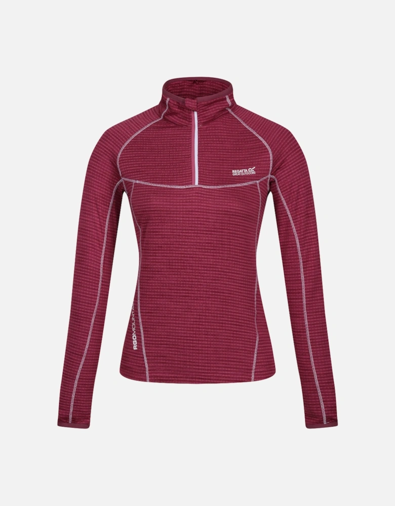 Womens Ladies Yonder Half Zip Long Sleeve Moisture Wicking Top