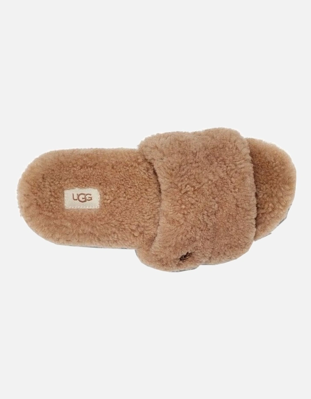 Women's Chestnut Cozetta Curly Slippers.