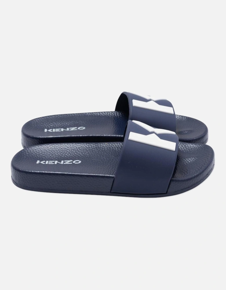 Boys Navy Logo Sliders