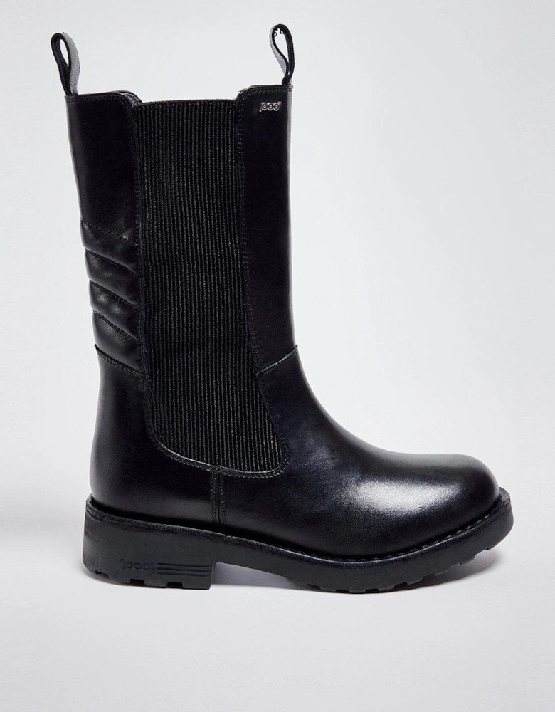 Indra Calf Boots - Black