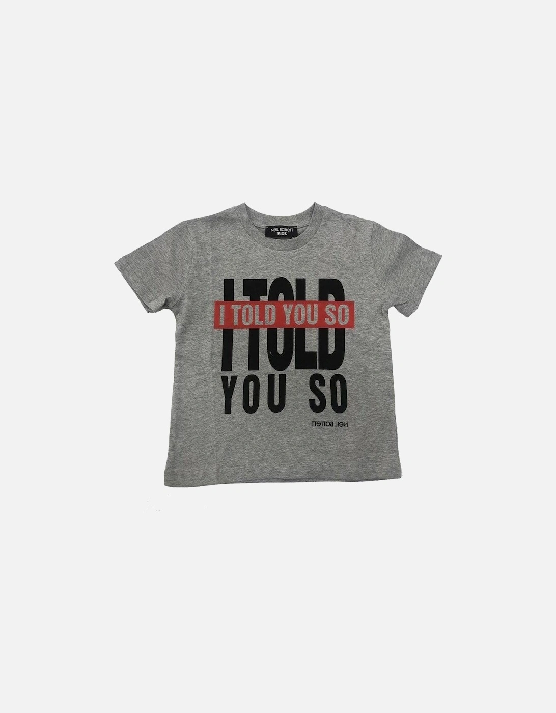 Boys Grey Cotton "Told you So" T-Shirt, 2 of 1