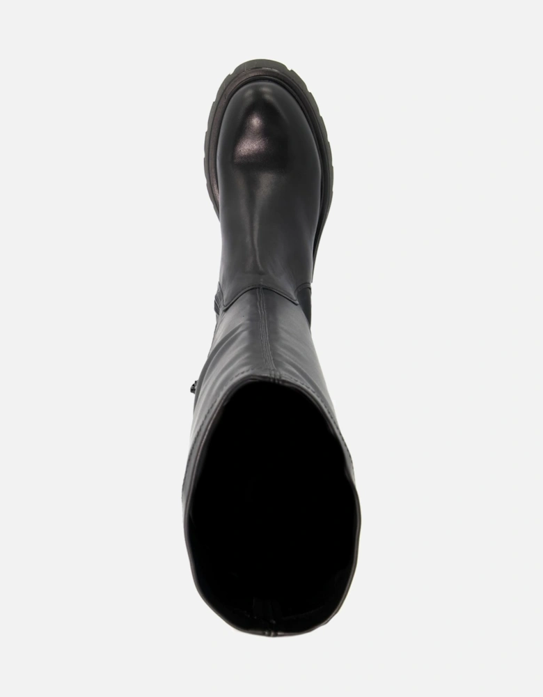 Ladies Tilt - Elasticated Leather Knee-High Boots