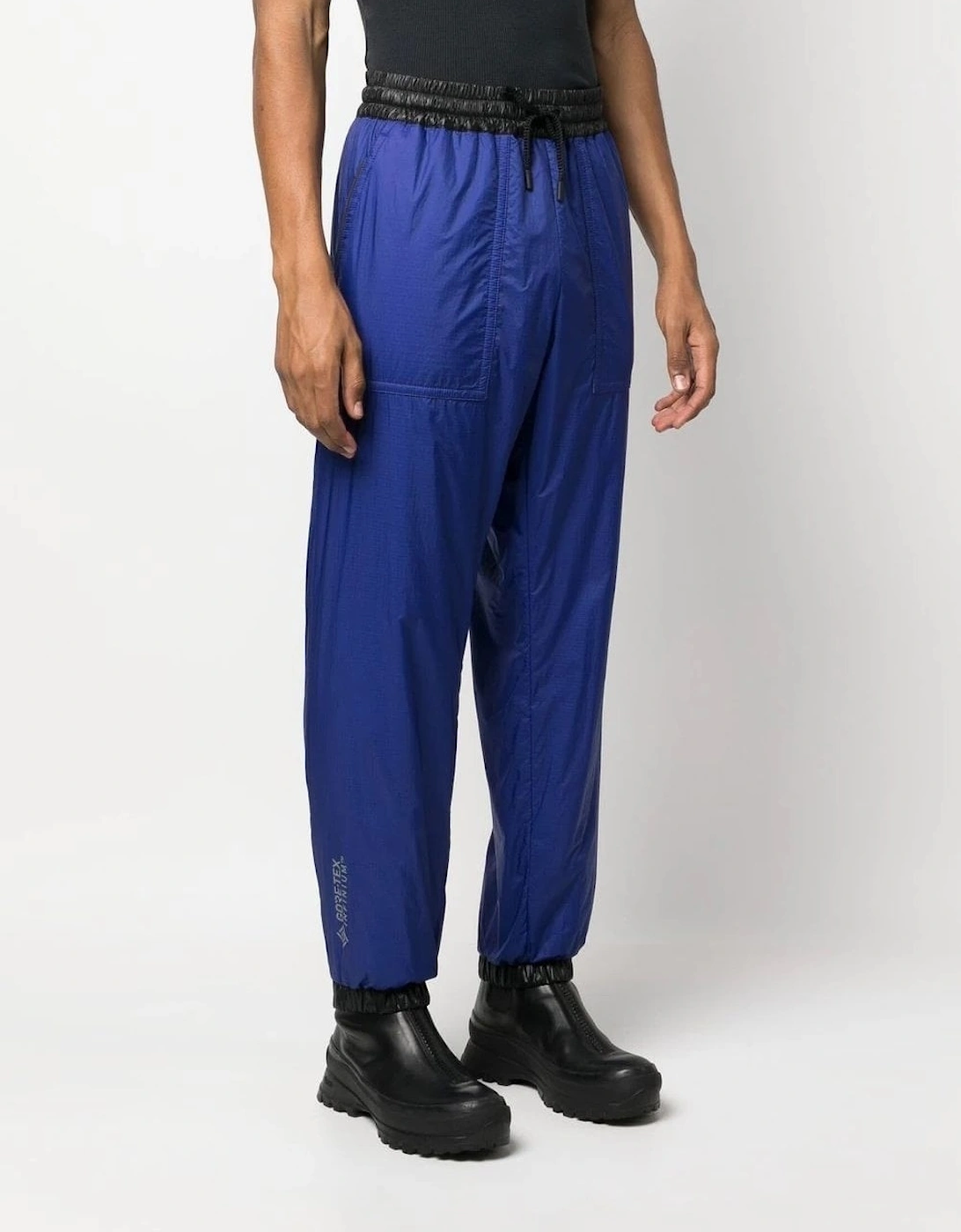 Moncler Men's Cuffed Jersey Joggers - Blue - Size: 35/34/32