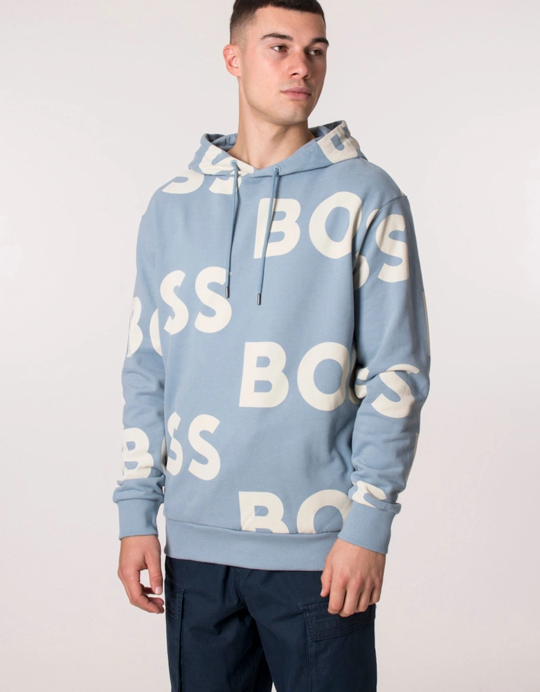 Logo Print Wecool Hoodie