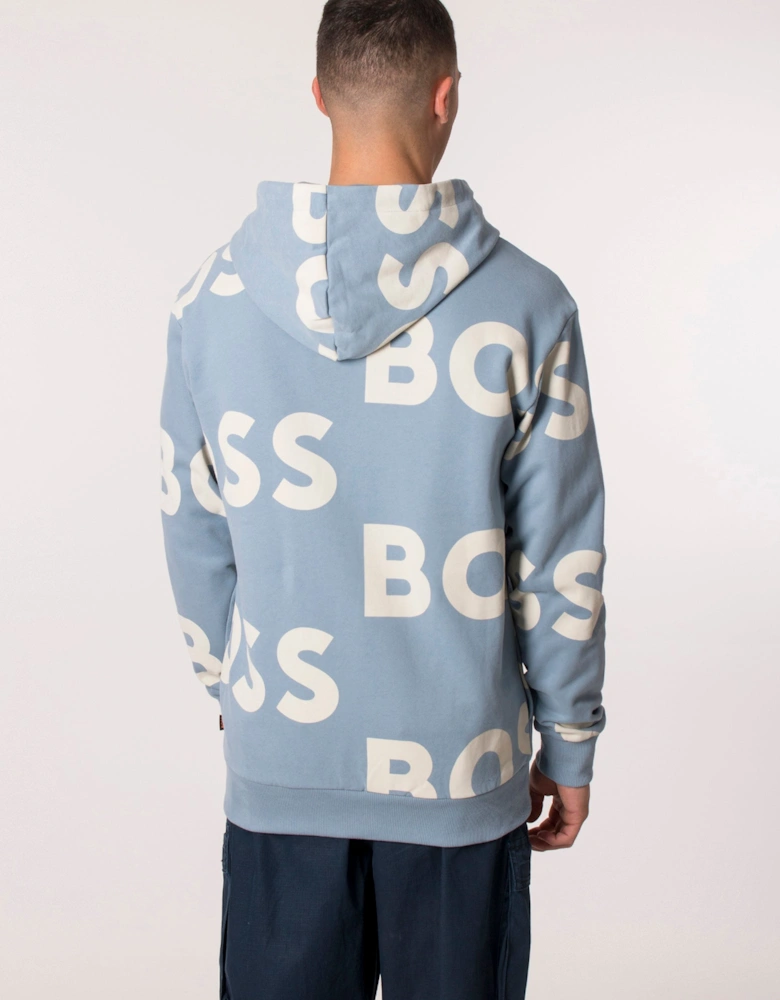 Logo Print Wecool Hoodie