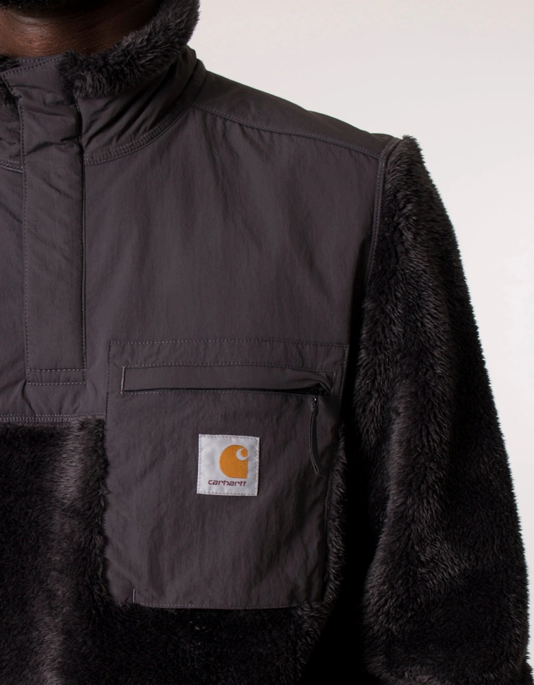Relaxed Fit Jackson Half Snap Sweatshirt
