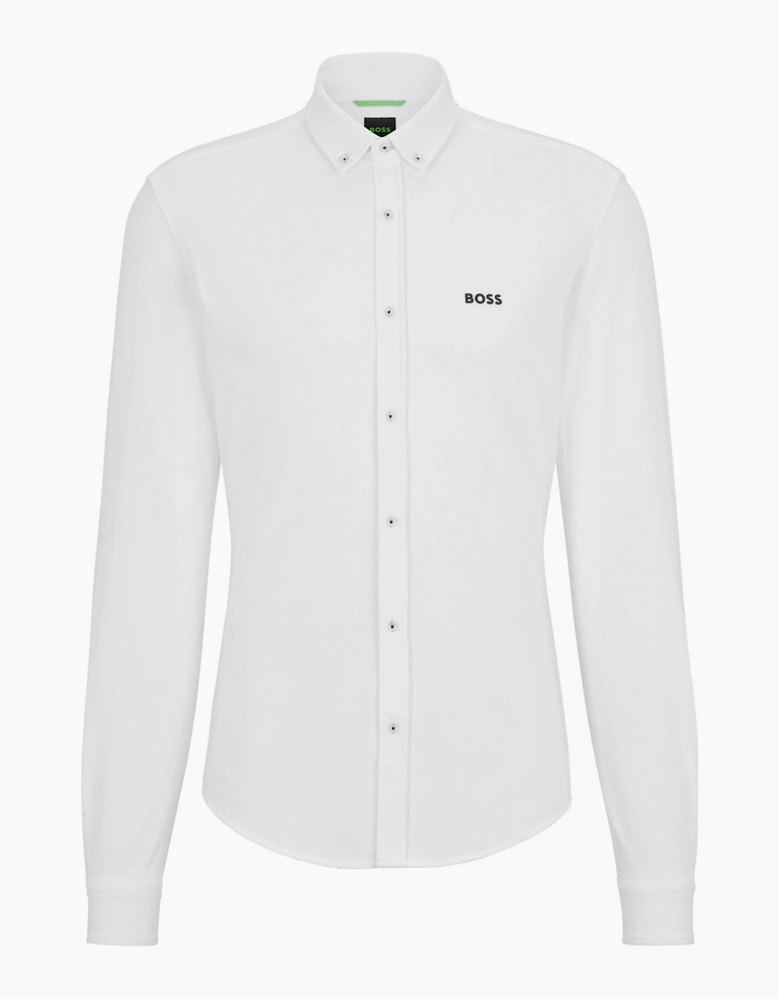 Men's Hugo Boss White Biado R Long Sleeved Shirt. - Size: 46/Regular