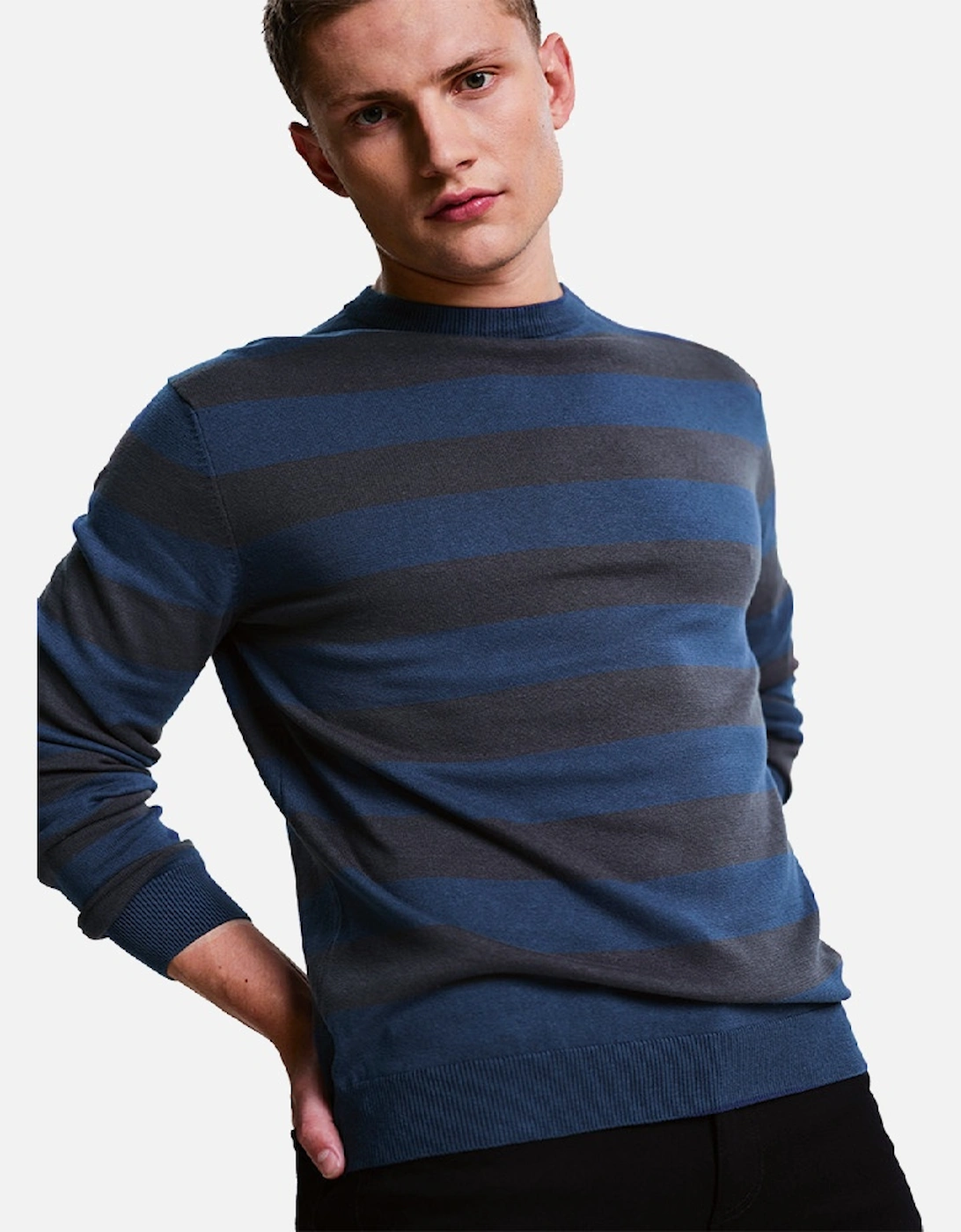 Mens Kaelen Sustainable Cotton Casual Jumper, 2 of 1