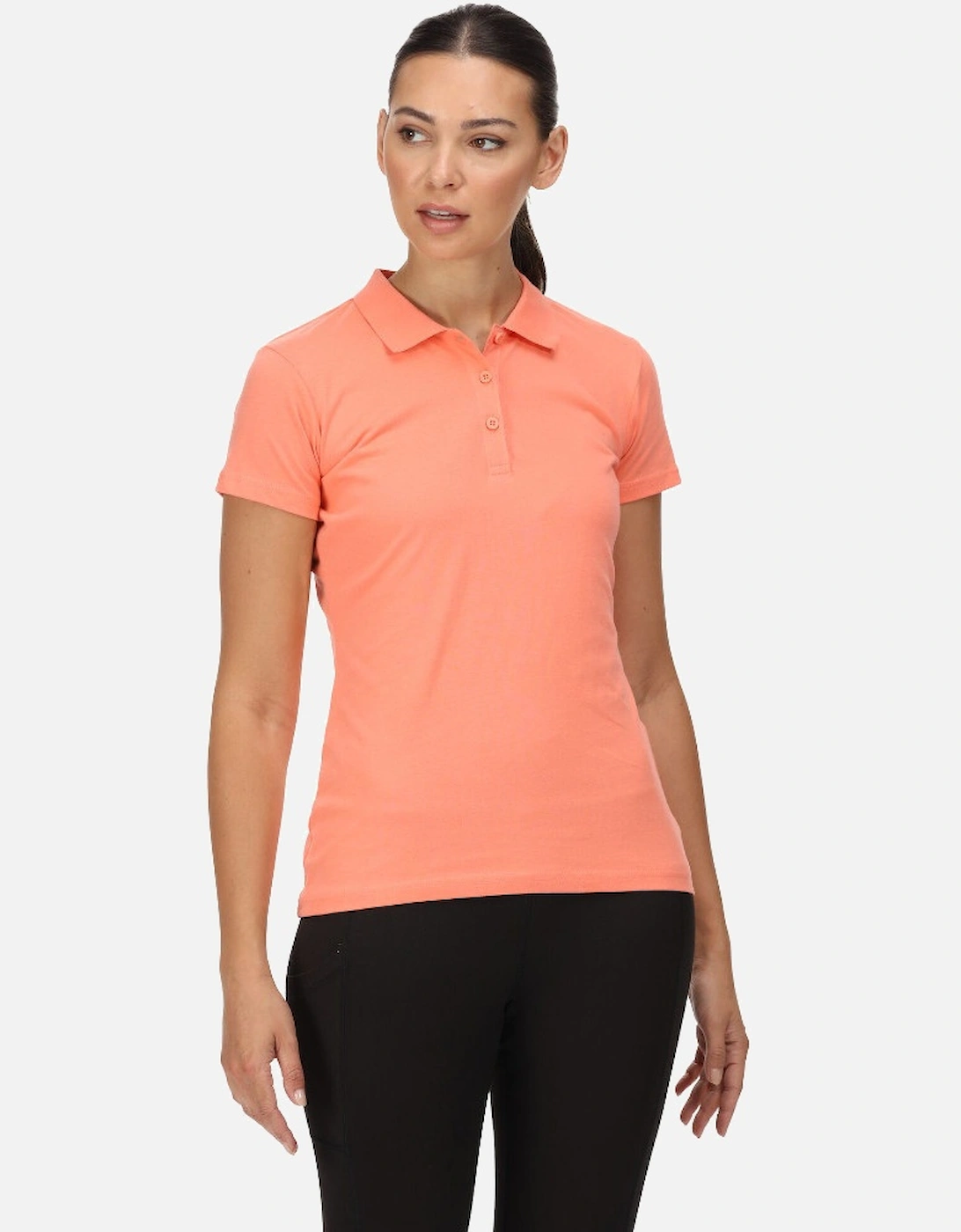 Womens Sinton Coolweave Cotton Jersey Polo Shirt, 5 of 4