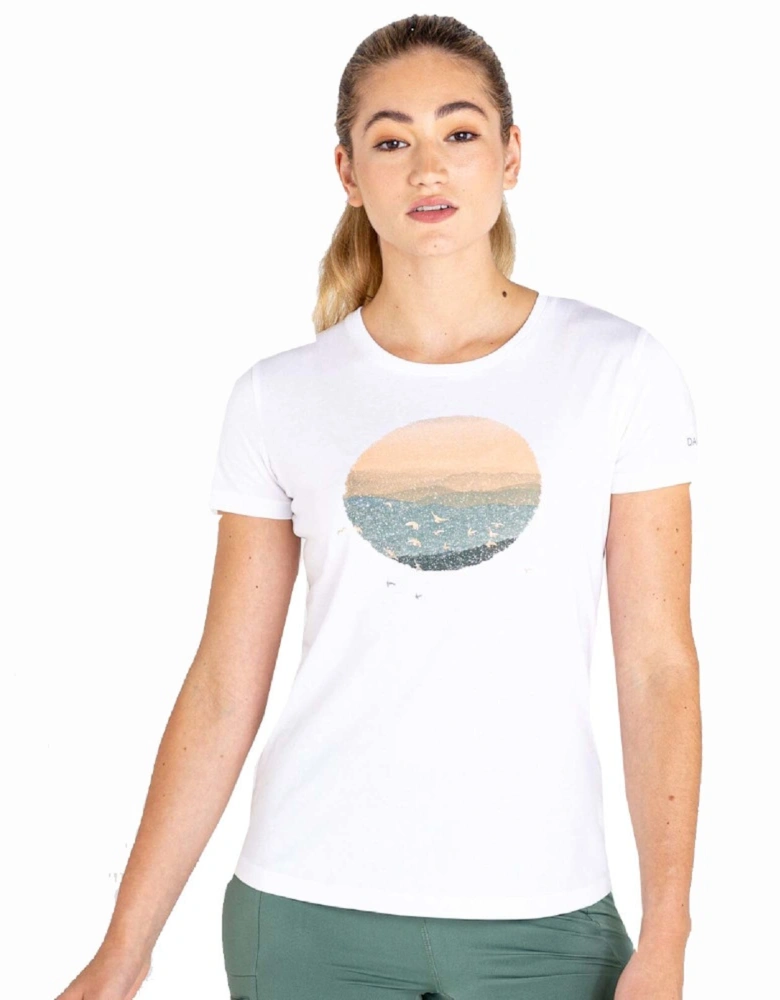 Womens Peace of Mind Casual Cotton Graphic T Shirt