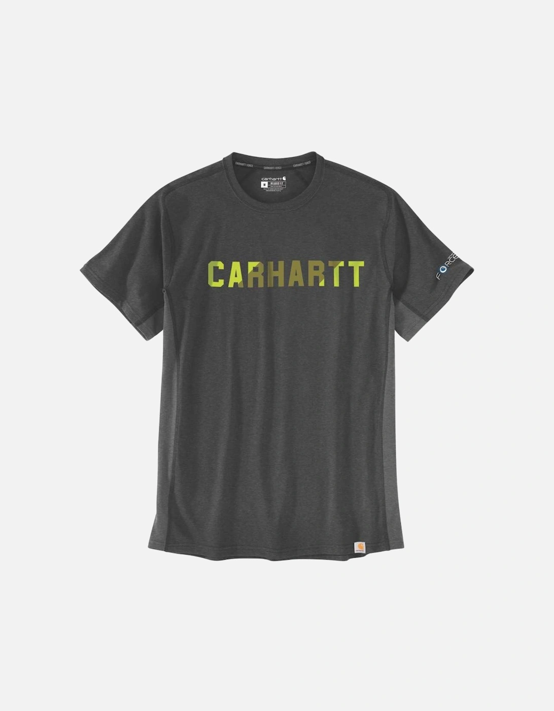 Carhartt Mens Force Flex Block Logo Short Sleeve T Shirt
