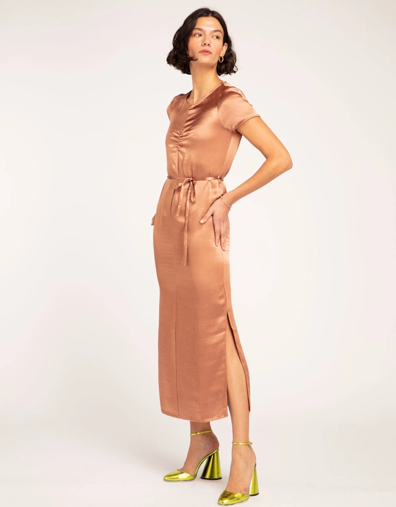 Dahlia Dress in Bronze