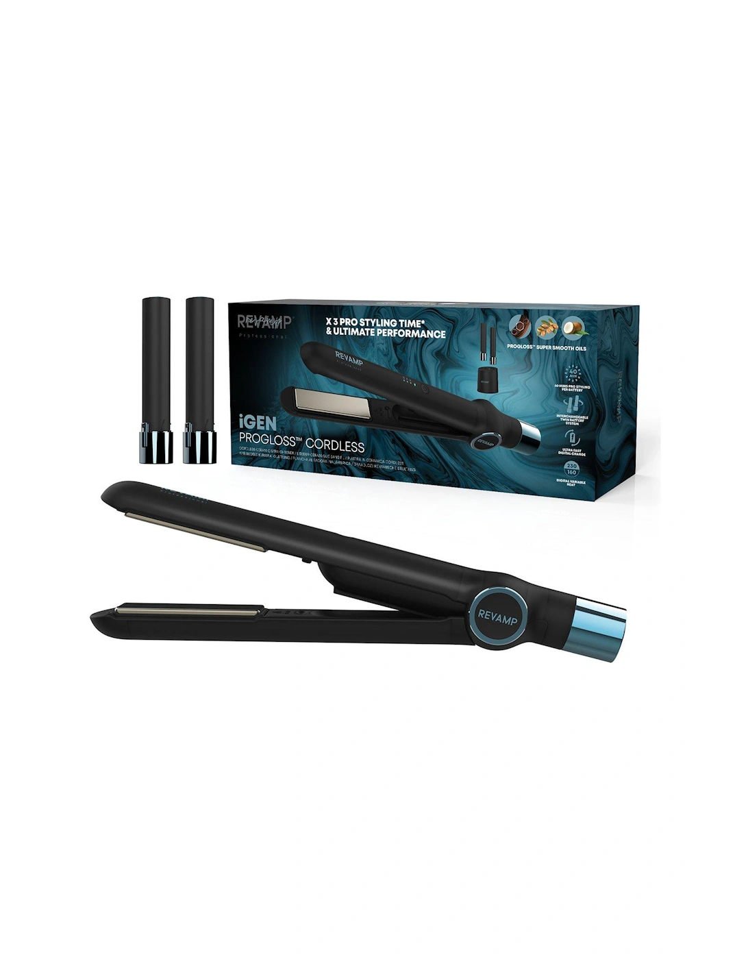 iGen Progloss Cordless Ceramic Hair Straightener, 3 of 2