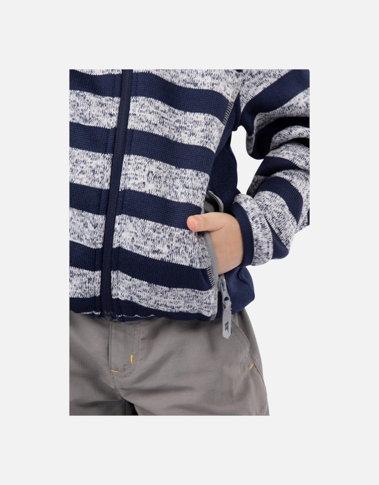 Childrens/Kids Conjure Stripe Marl Fleece Jacket