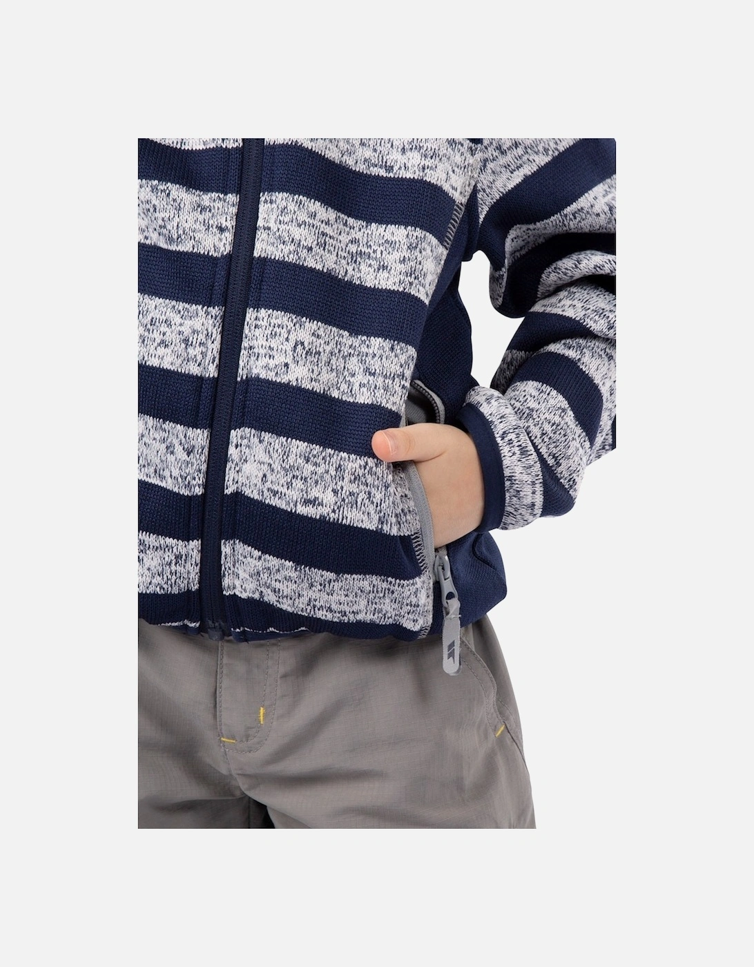 Childrens/Kids Conjure Stripe Marl Fleece Jacket