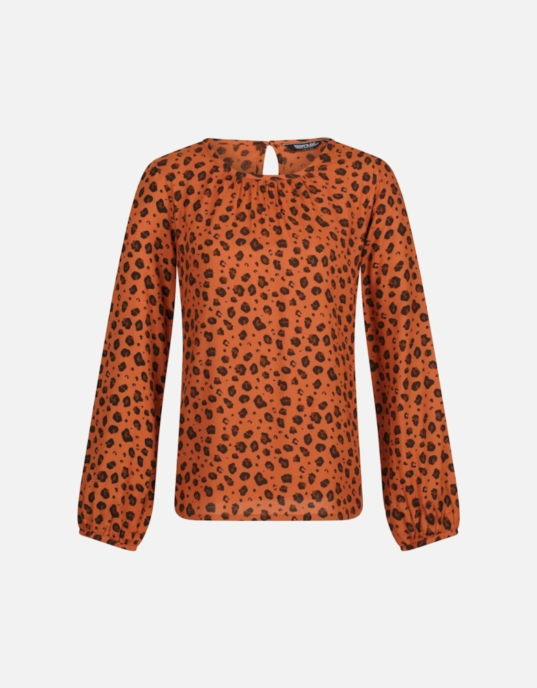 Womens/Ladies Hadria Animal Print Blouse