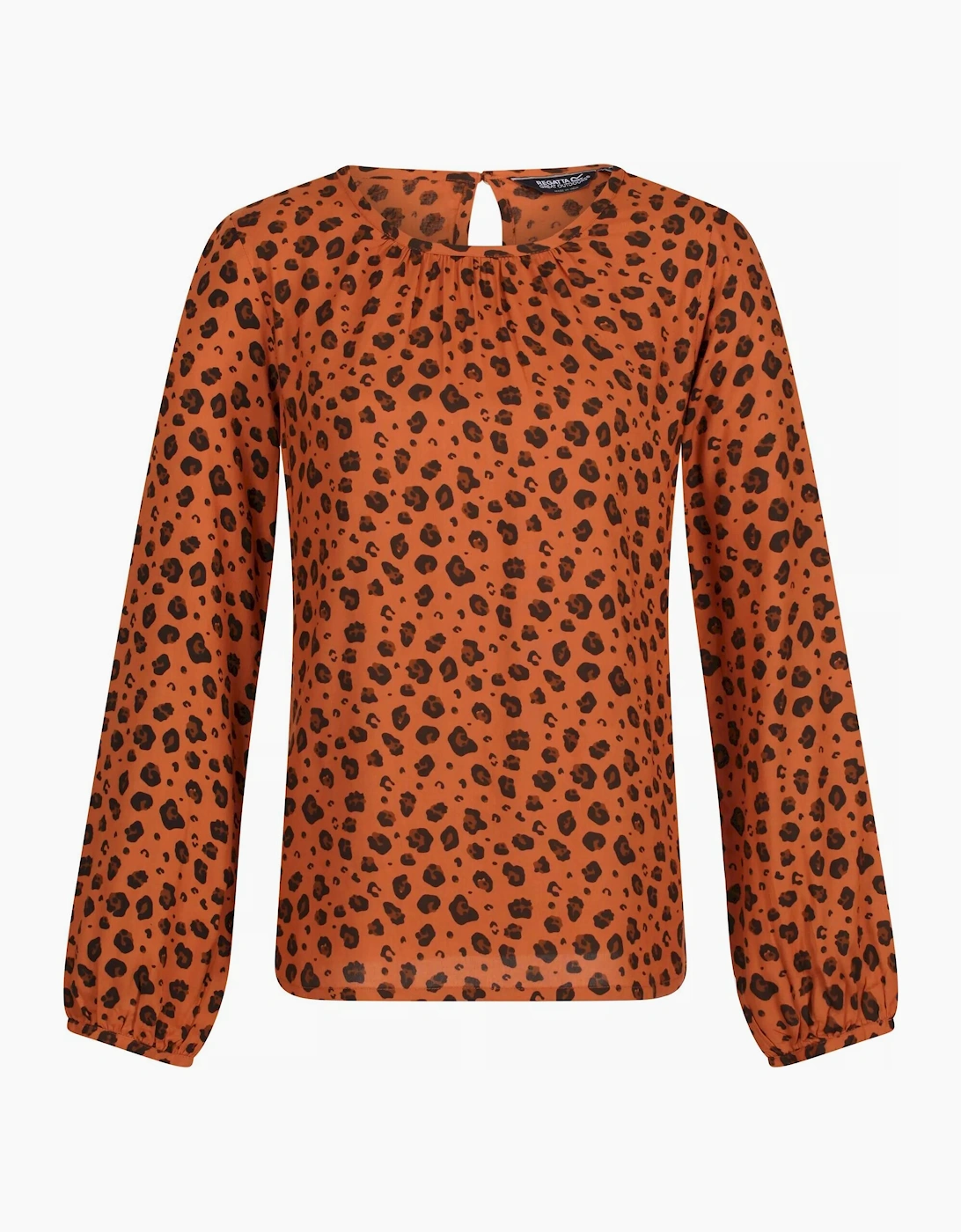 Regatta Women's Orange / Hadria Animal Print Blouse  14 Size 14 Uk
