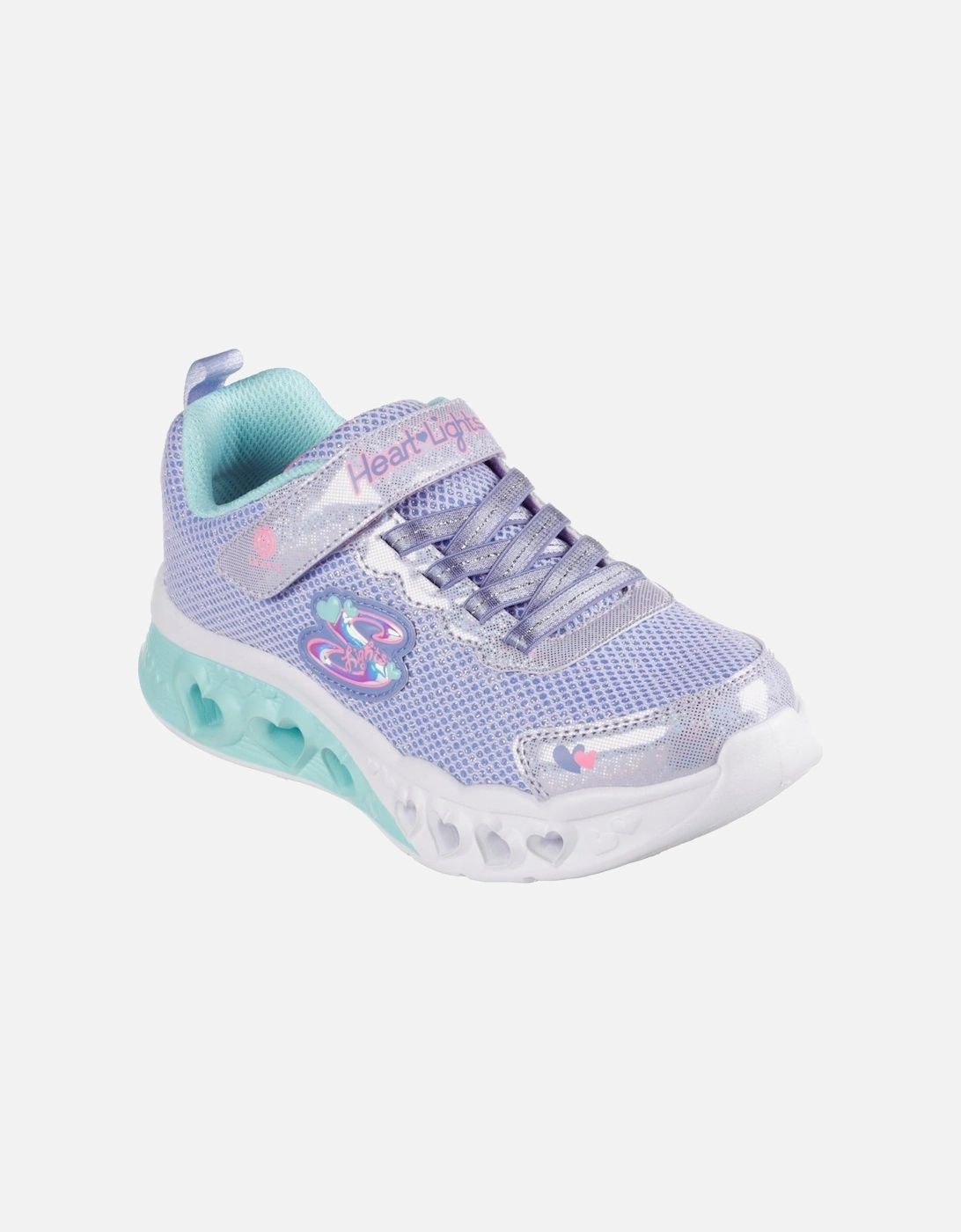 Flutter Hearts Lights Girls Trainers, 6 of 5