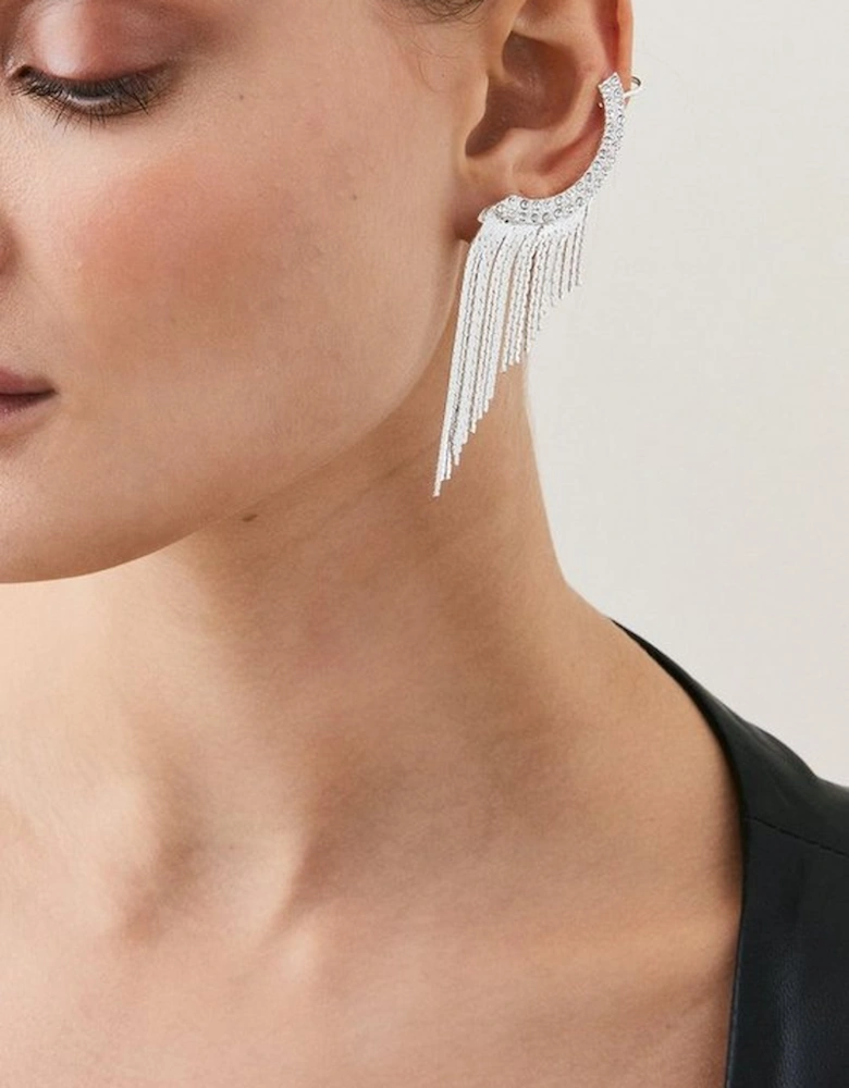 Ear Cuff Drop Detail Earring