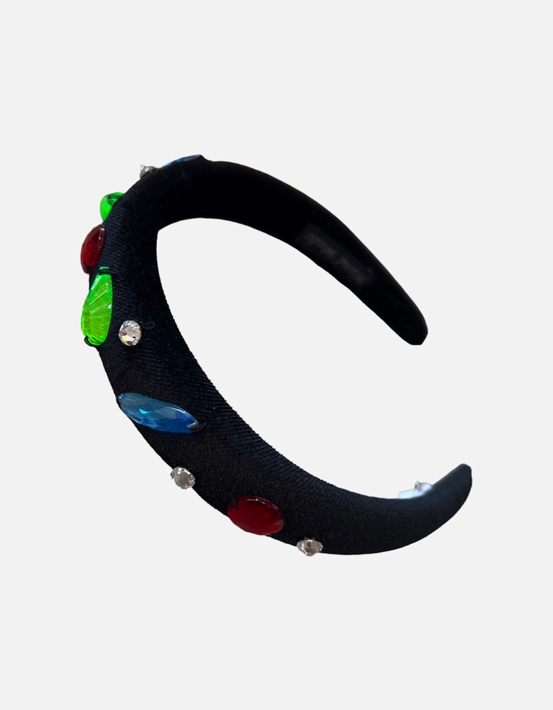Black Multicoloured Gem Headband, 2 of 1