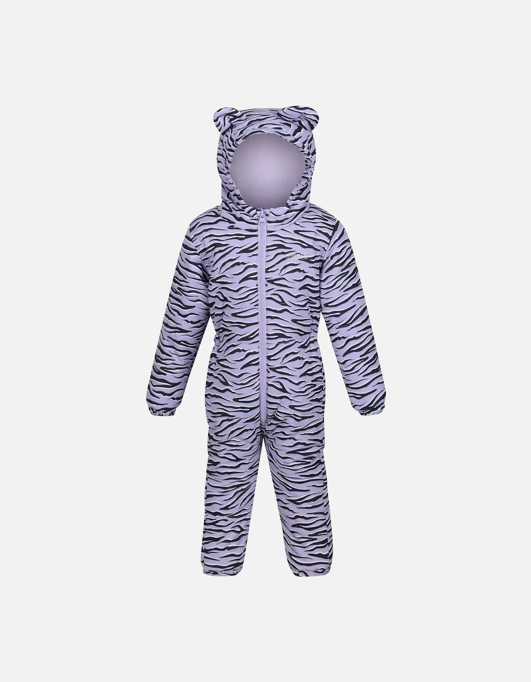 Childrens/Kids Penrose Zebra Print Puddle Suit, 4 of 3