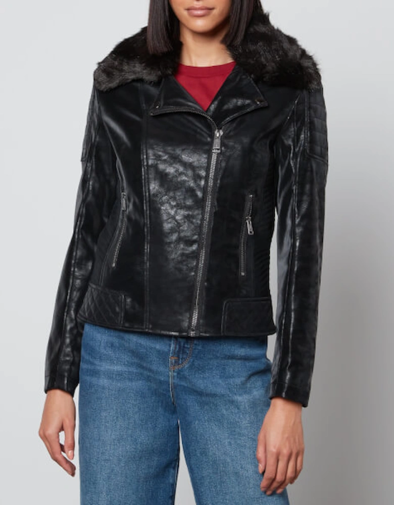 Olivia Faux Leather Jacket