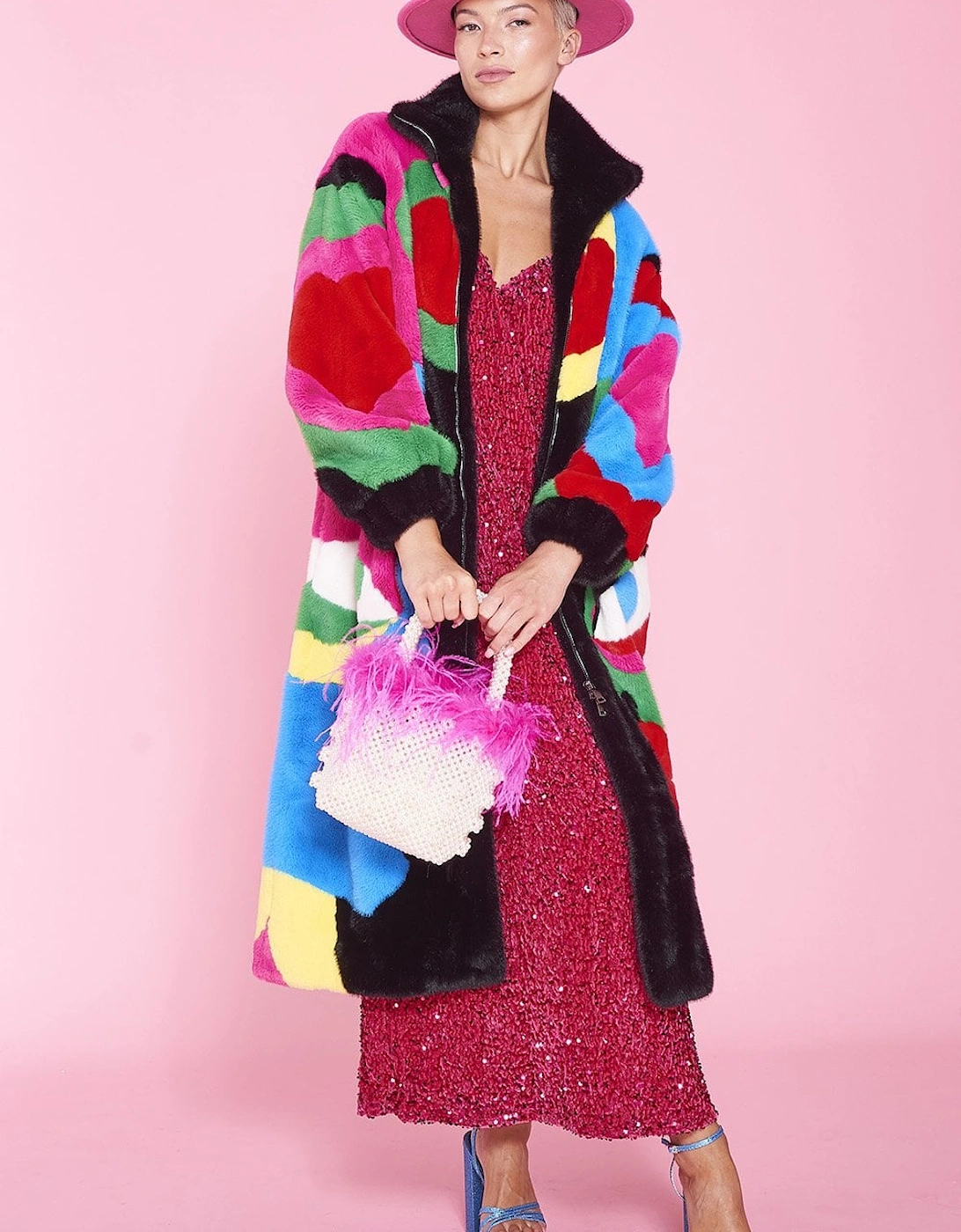 Picasso Bamboo Blend Hand Painted Maxi Coat