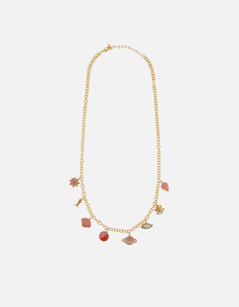 Ariel Cosmo Gold and Enamel Necklace