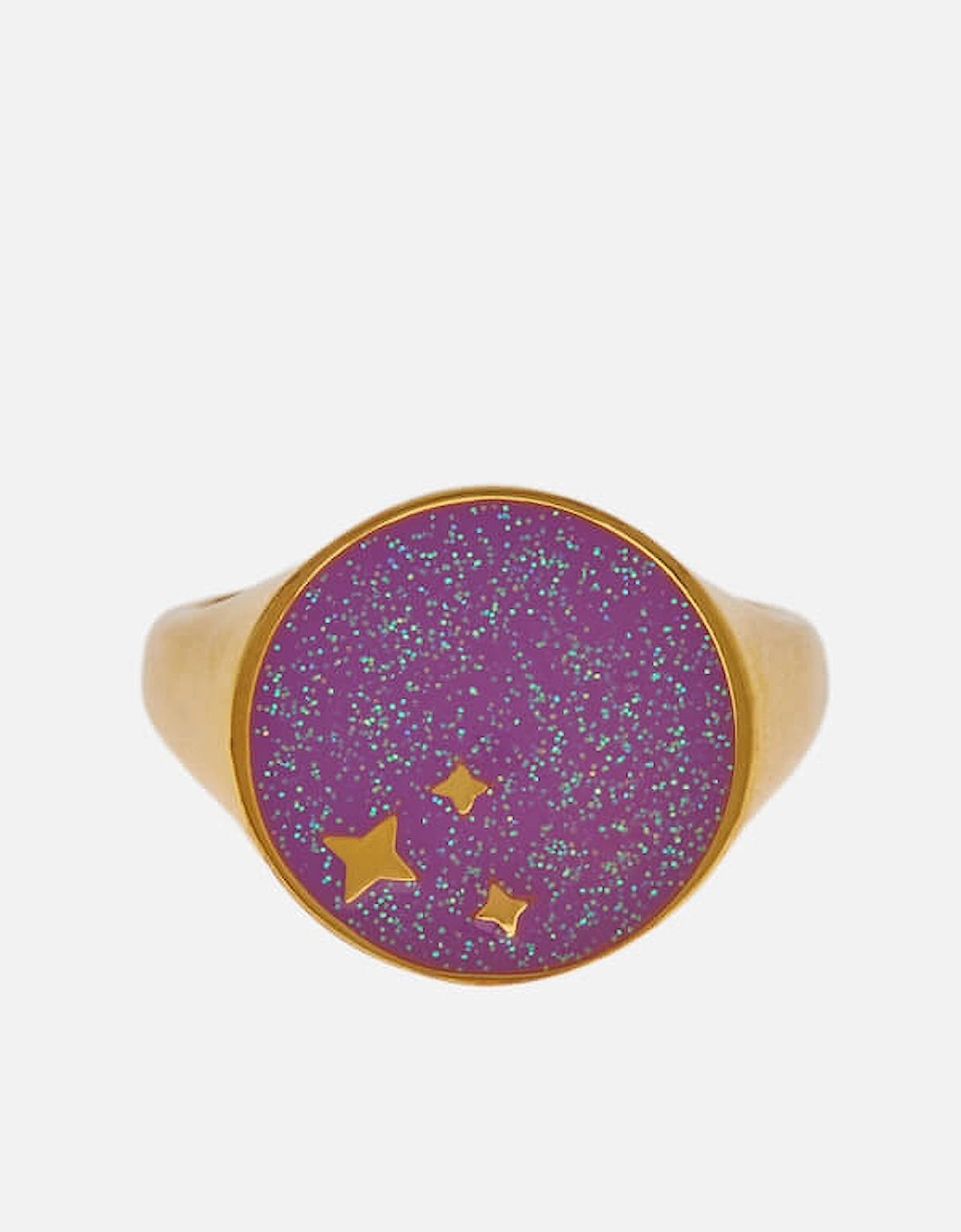 Mystic Meg Gold-Tone and Glittered Resin Ring, 2 of 1