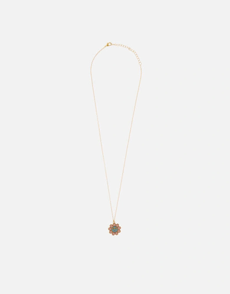 Dazed Flower Gold-Tone and Resin Necklace