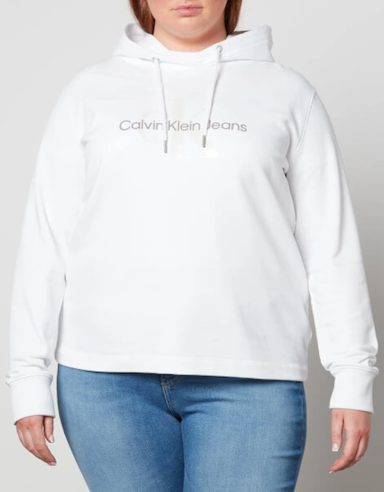 Jeans Plus Logo Detail Cotton-Jersey Hoodie