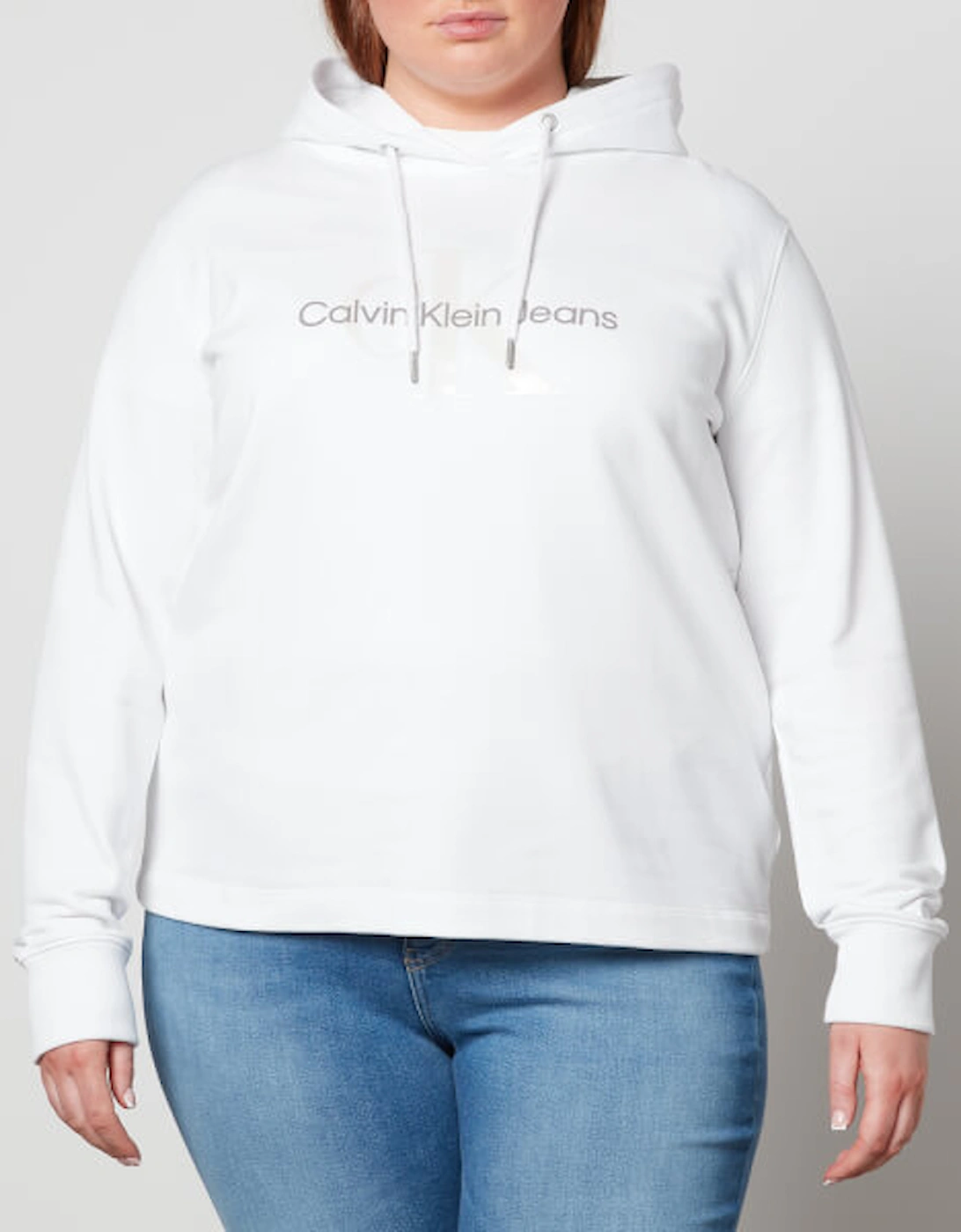Jeans Plus Logo Detail Cotton-Jersey Hoodie, 2 of 1