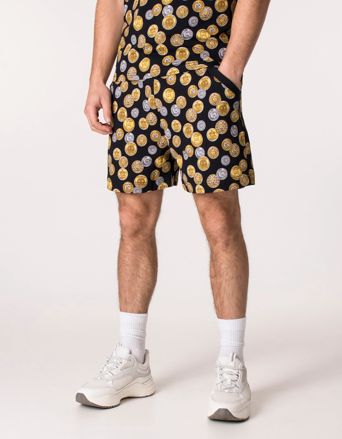 Printed Coin Sweat Shorts