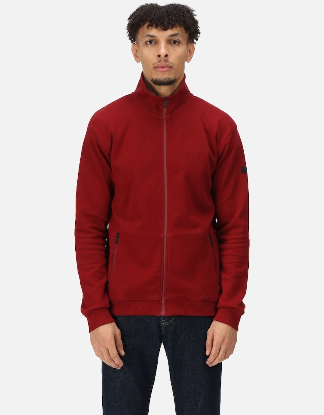 Mens Felton Sustainable Cotton Full Zip Fleece, 5 of 4