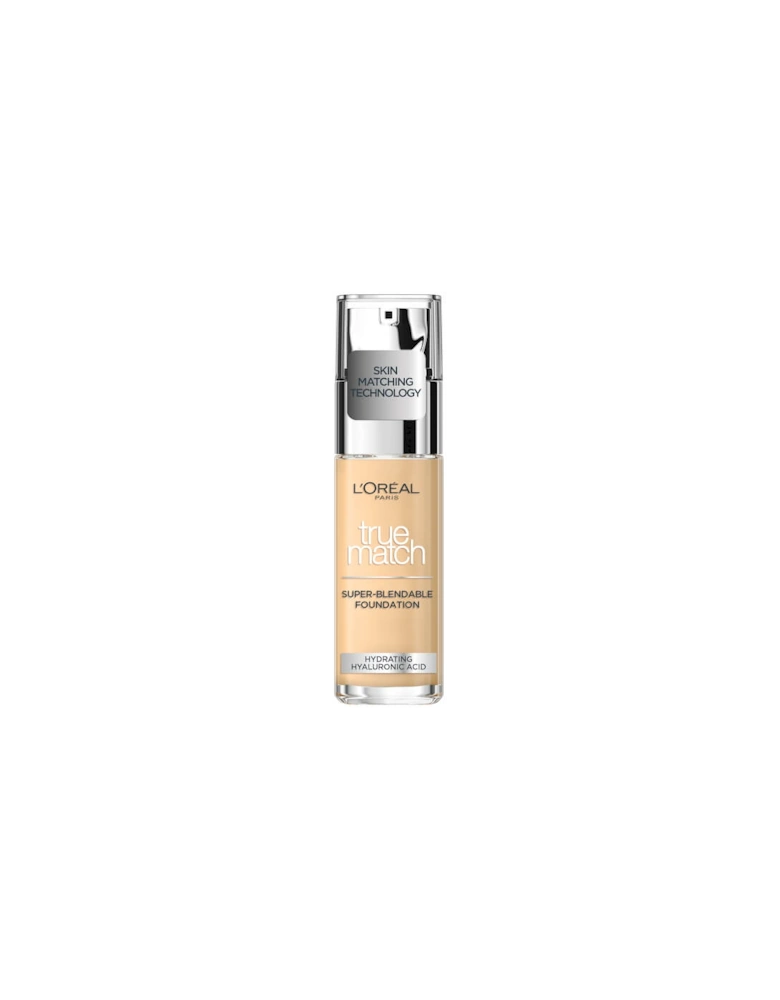 Paris True Match Liquid Foundation with SPF and Hyaluronic Acid - Ivory
