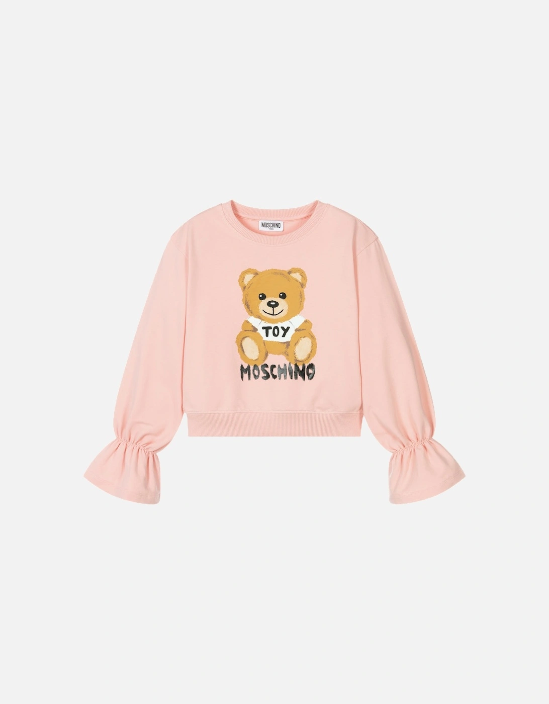 Girls Bear Sweater Pink, 3 of 2